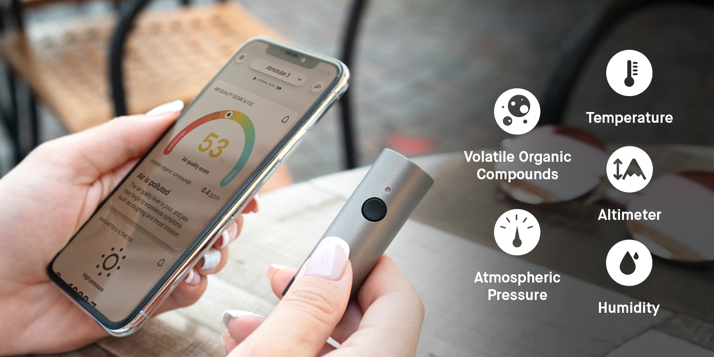 Atmotube PLUS, tragbarer Luftqualitätsmonitor im handlichen Format – Bild 6